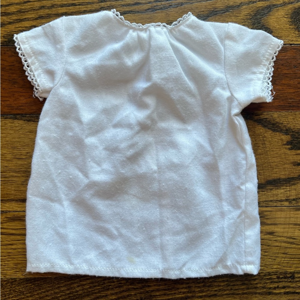 American Girl Kirsten Underwear Chemise White Lace Trim Top